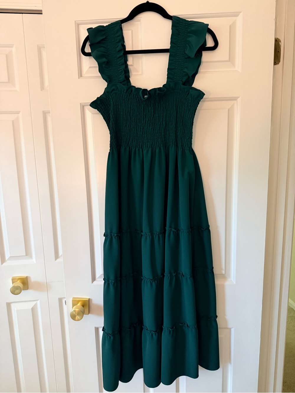 Hill House Nap Dress Green Crepe